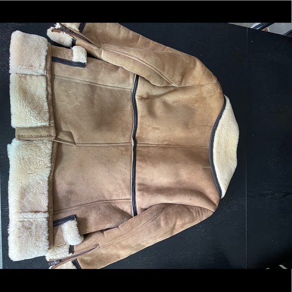 ❌SOLD❌Vintage Shearling Suede Coat - Picture 13 of 16